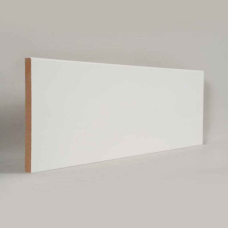ไม้บัว MDF (สีรองพื้นและสีขาวมุก)1/2' x 5 1/2'