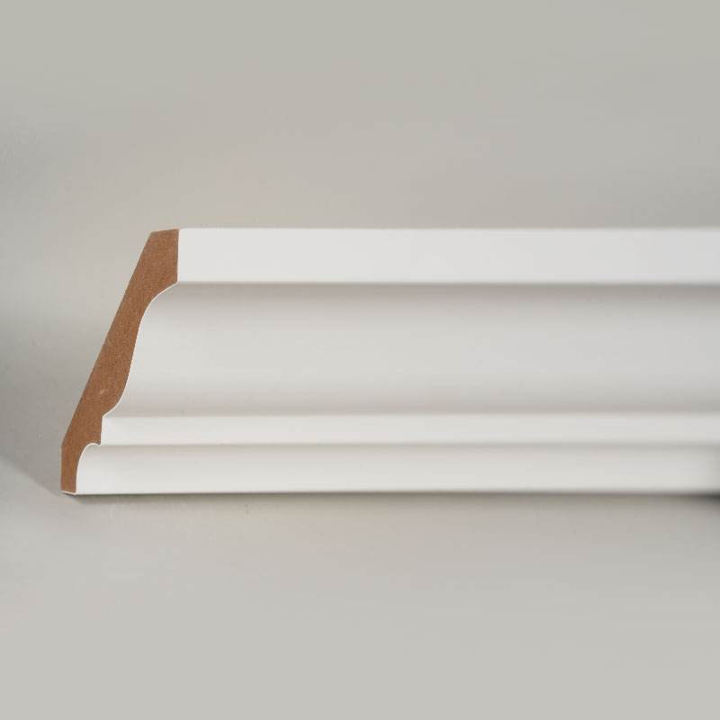 คิ้วบัว MDF (สีรองพื้นและสีขาวมุก) 3/5' x 3 1/4'