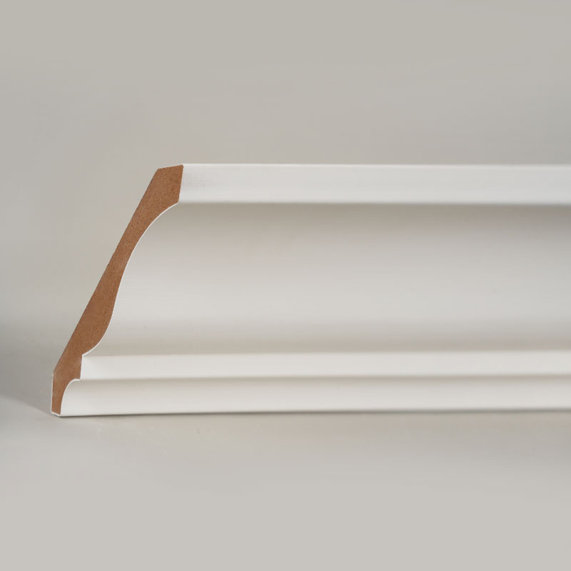 คิ้วบัว MDF (สีรองพื้นและสีขาวมุก) 3/5' x 4 1/4'
