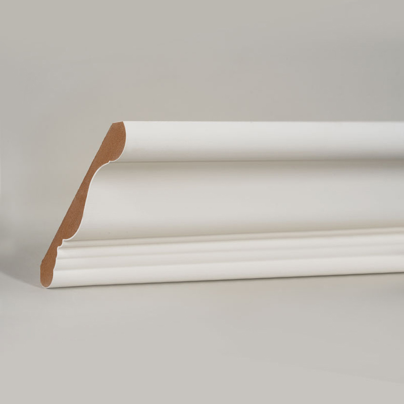 ไม้มงกุฎ MDF (สีรองพื้นและสีขาวมุก) 3/5' x 4 1/4'