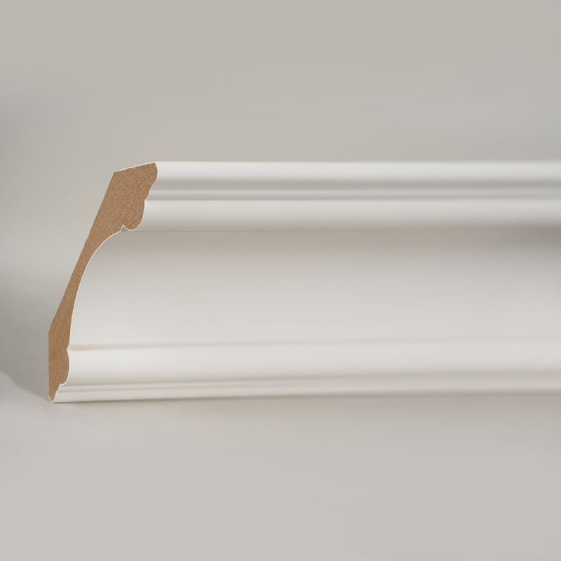 คิ้วบัว MDF (สีรองพื้นและสีขาวมุก) 3/4' x 3 3/8'