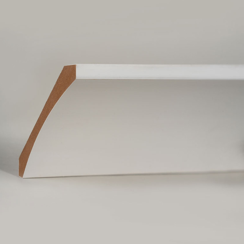 คิ้วบัว MDF (สีรองพื้นและสีขาวมุก) 3/5' x 4 1/4'