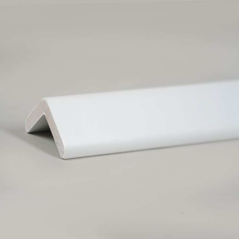 แถบเปลี่ยนฉากไม้เนื้อแข็ง (90°) (สีรองพื้นสีรองพื้น+) - สีขาว 1 1/9' x 1 1/9'