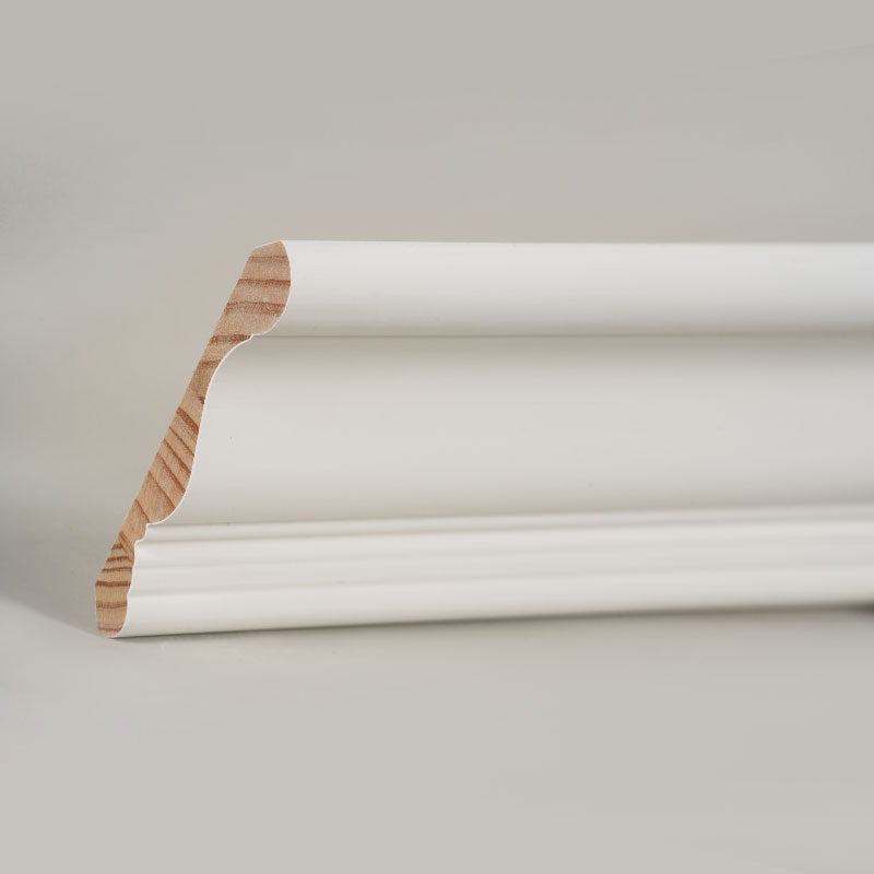 ไม้มงกุฎปั้น (ฟิลเลอร์ลงสีพื้นและสีขาวมุก) 3/5 'x 4 1/4'
