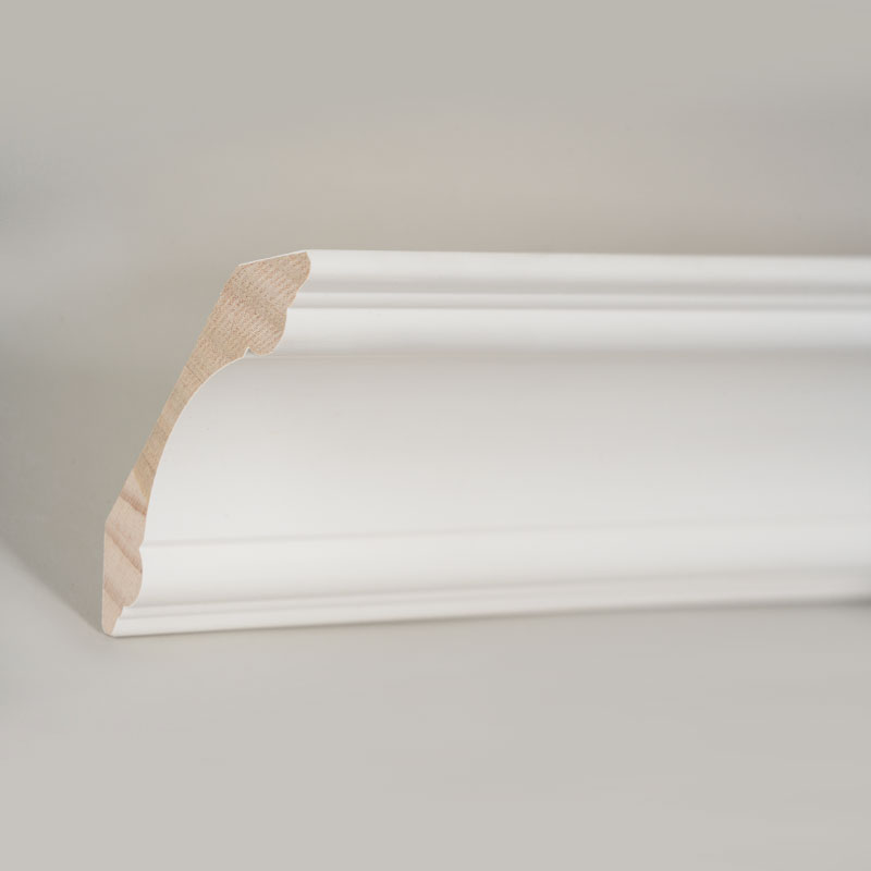 ไม้มงกุฎปั้น (ฟิลเลอร์ลงสีพื้นและสีขาวมุก) 3/4 'x 3 3/8'