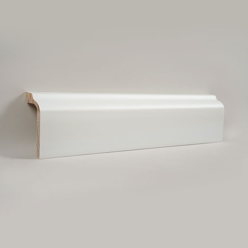 บัวไม้สน (สีรองพื้น + สีรองพื้น) - สีขาว 1 3/5'x3 5/9'