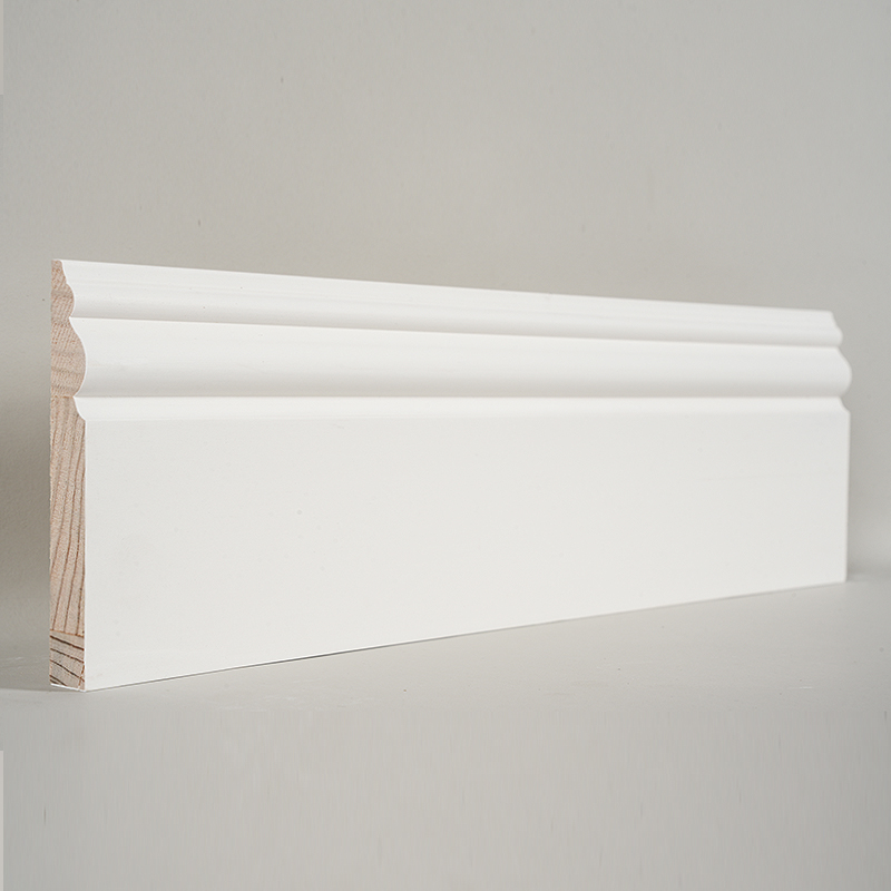 ไม้รอบไม้สน (สีรองพื้นและสีขาวมุก) 3/5' x 4 1/2'