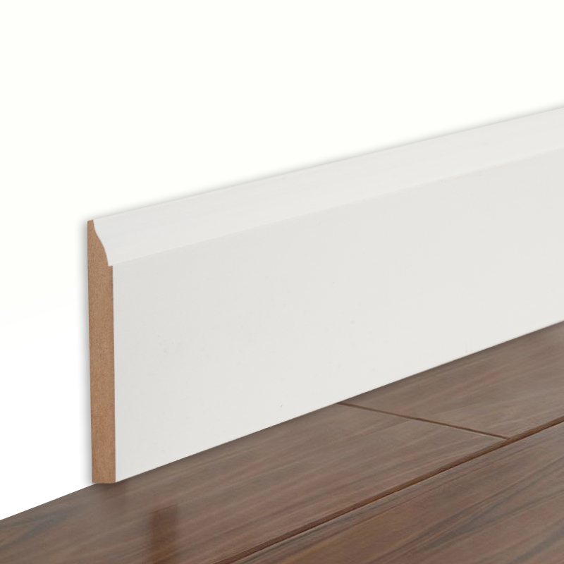 ไม้บัว MDF (สีรองพื้นและสีขาวมุก)3/5' x 3 1/4'