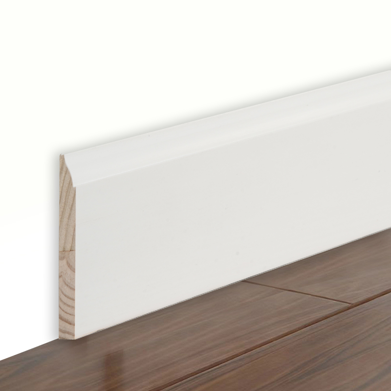 ไม้รอบไม้สน (สีรองพื้นและสีขาวมุก) 3/5' x 3 1/4'